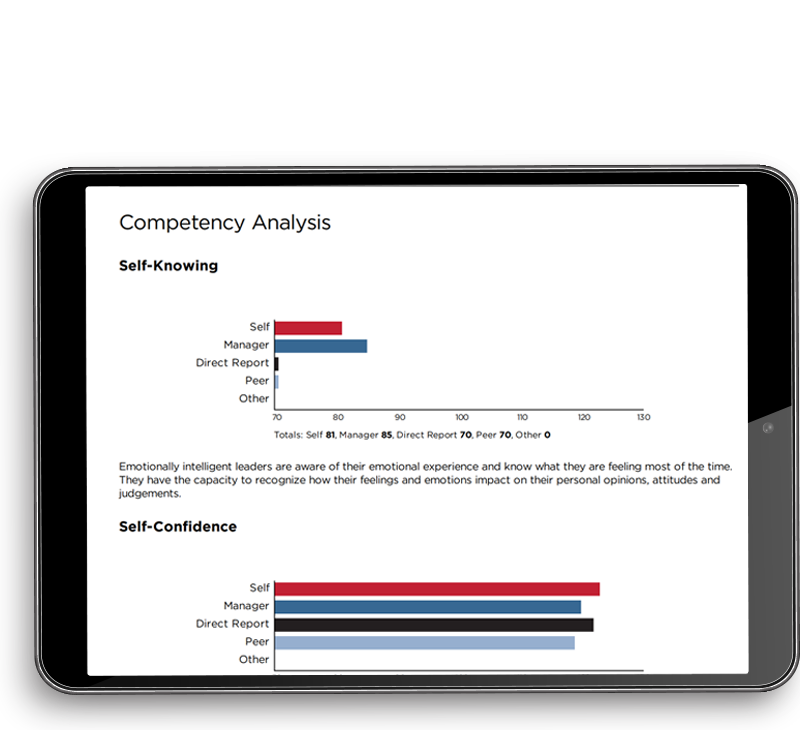 Competency Analysis Information on a Tablet