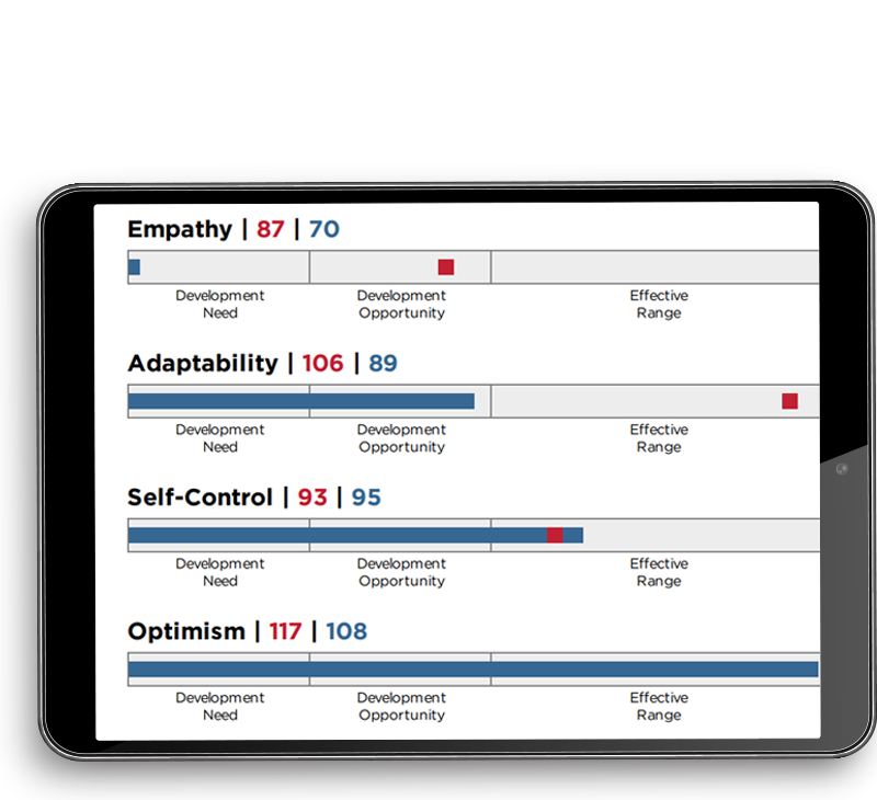 RocheMartins ECR Selection Report on a Tablet Screen